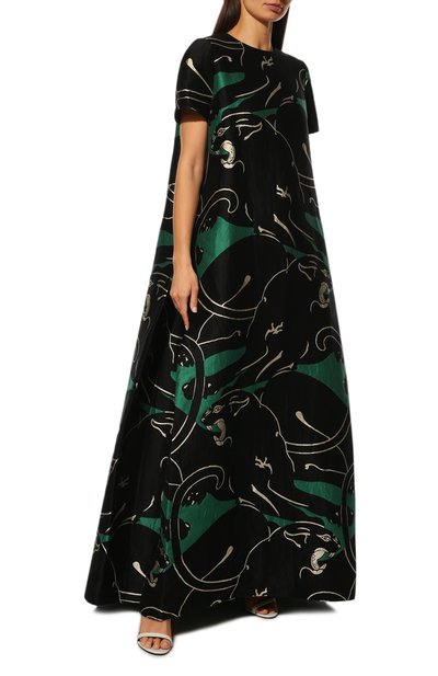 Платье VALENTINO зеленого цвета по цене 957500 руб., арт. NB2VD615/3AJ, фото 2 Платье VALENTINO, арт. NB2VD615/3AJ, фото 2