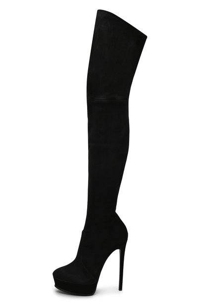 Замшевые ботфорты flora на шпильке и платформе CASADEI, арт. 1T831E140.T045000, фото 3