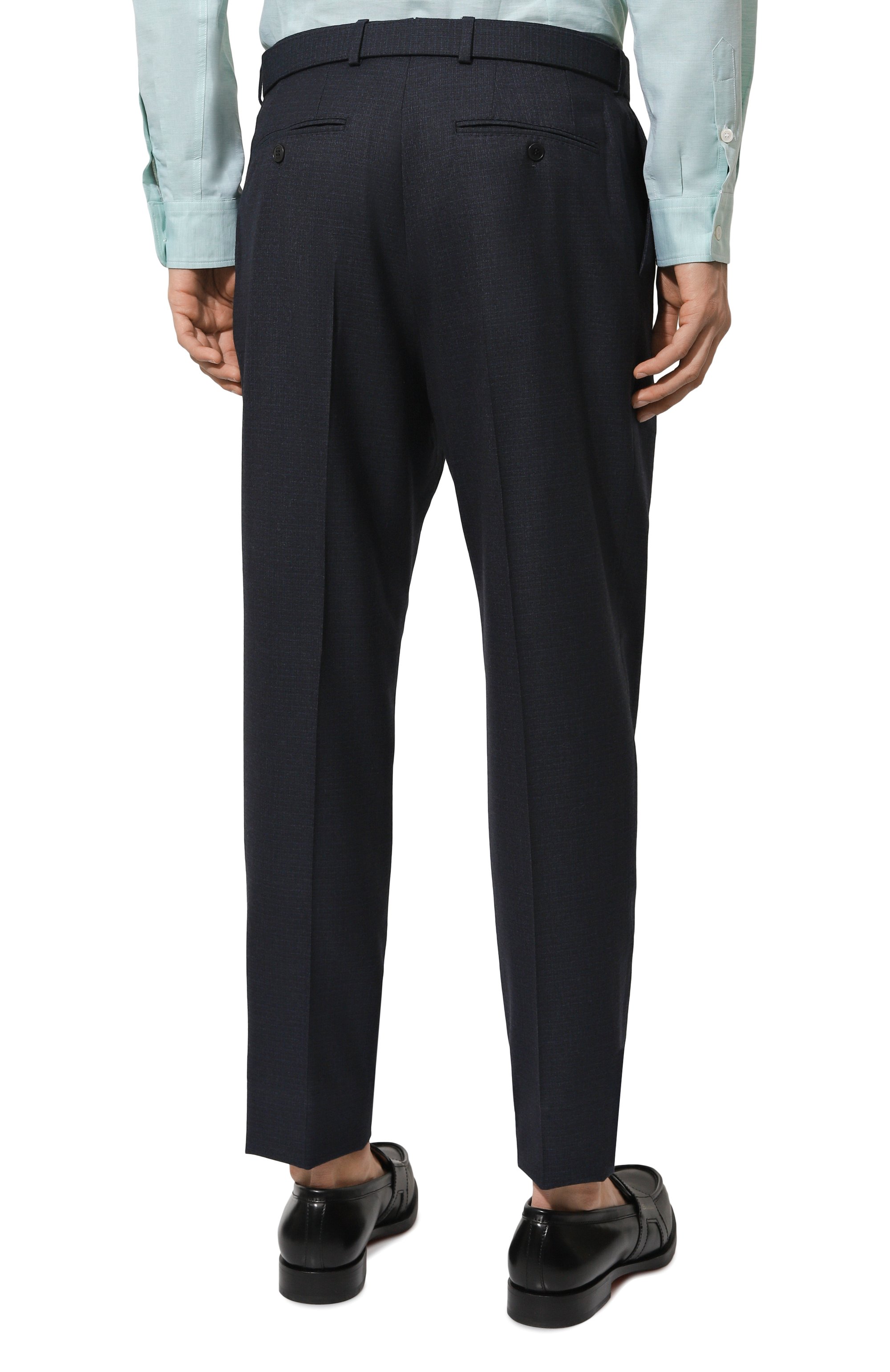 Хлопковые брюки BRIONI темно-синего цвета по цене 160500 руб., арт. RP310L/02A42, фото 4 Хлопковые брюки BRIONI, арт. RP310L/02A42, фото 4