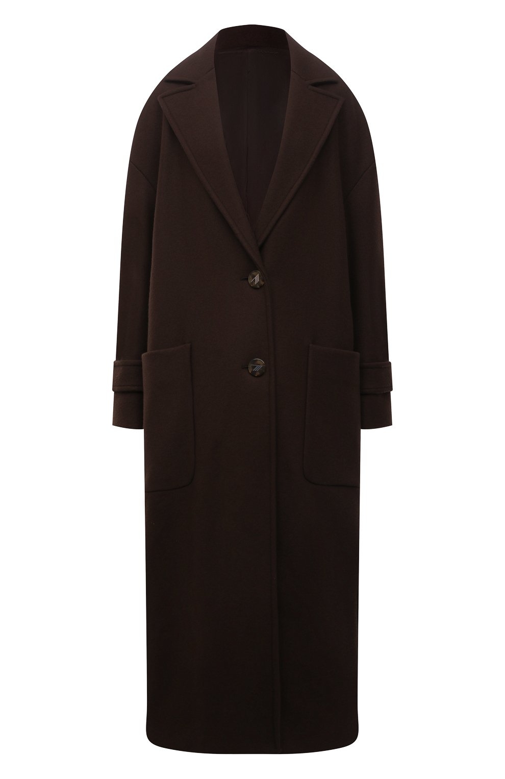 Шерстяное пальто THE ATTICO темно-коричневого цвета по цене 227000 руб., арт. 214WCC21/W025, фото 1 Шерстяное пальто THE ATTICO, арт. 214WCC21/W025, фото 1
