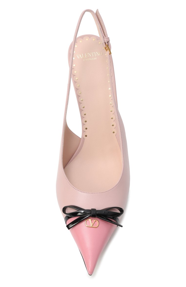 Женские кожаные туфли bepointy 80 VALENTINO розового цвета, арт. 6W2S0LQ1/YEA | Фото 6 (Каблук высота: Высокий; Материал внутренний: Натуральная кожа; Подошва: Плоская; Материал внешний: Натуральная кожа; Каблук тип: Шпилька; Автоматизация ТО: Проставлено; Автоматизация состава: Проставлено)