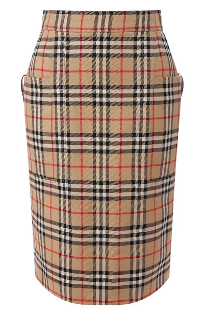 Женская шерстяная юбка BURBERRY, арт. 8018657