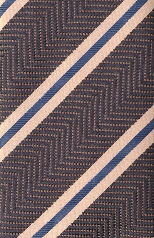 Шелковый галстук Brioni 062I00/PD484 Коричневый  062I00/PD484 Фото 4