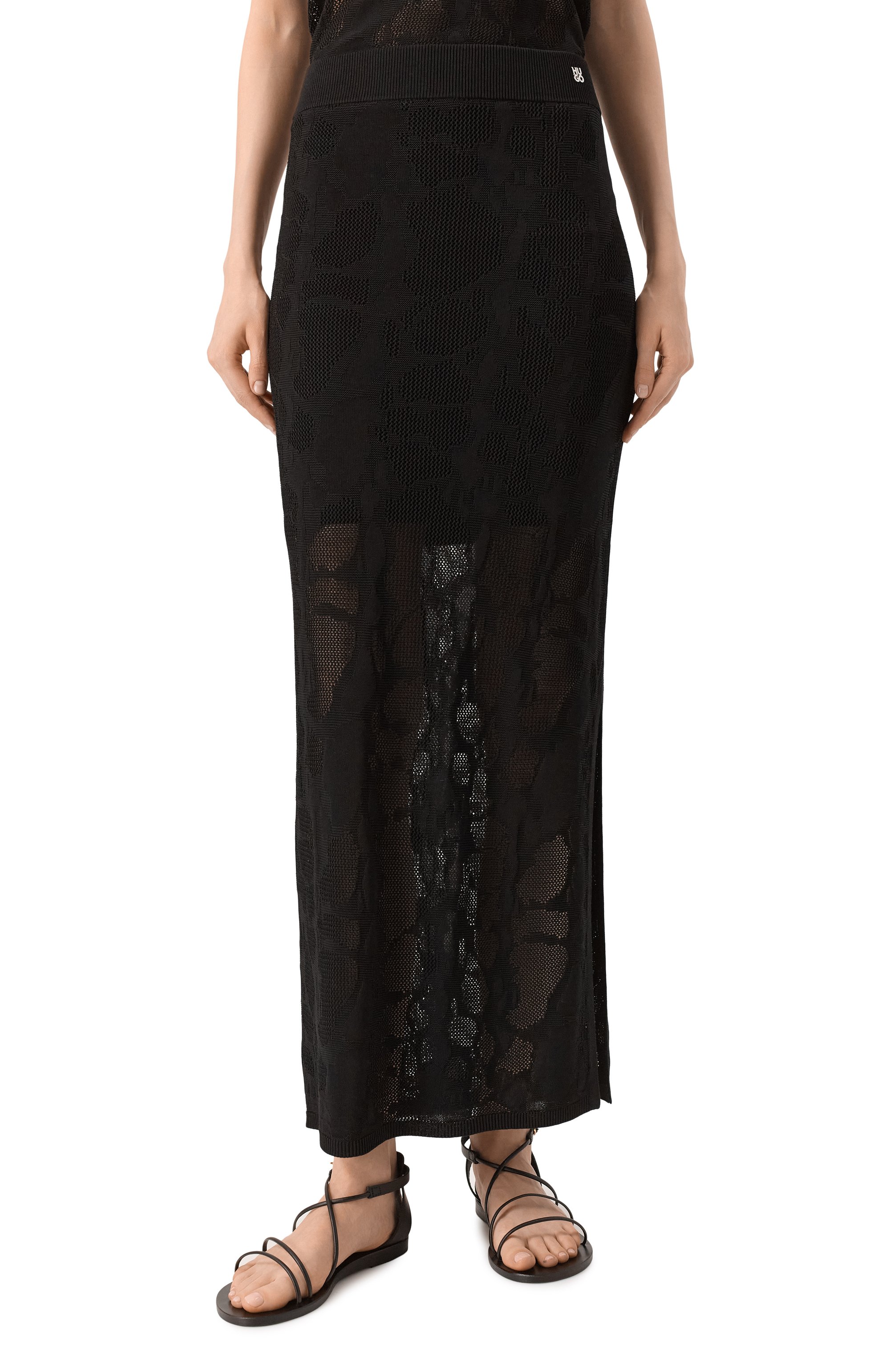 Юбка из вискозы и хлопка HUGO, арт. 50538225, фото 3