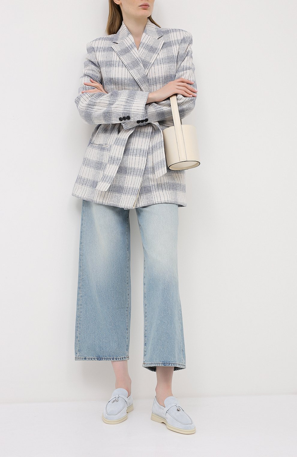 Замшевые лоферы summer charms walk LORO PIANA, арт. FAE5444, фото 2