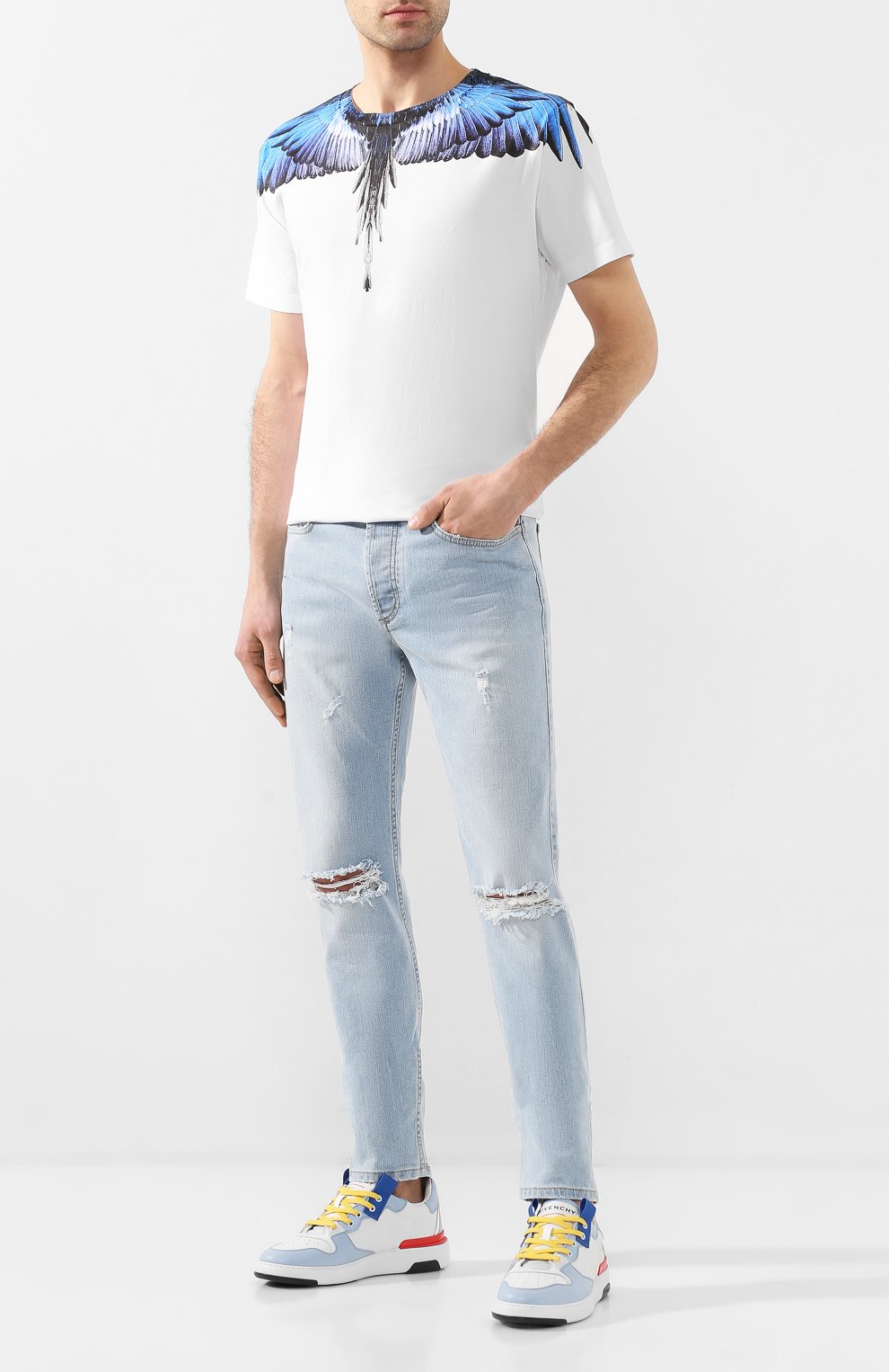 Хлопковая футболка MARCELO BURLON, арт. CMAA018S20JER001, фото 2