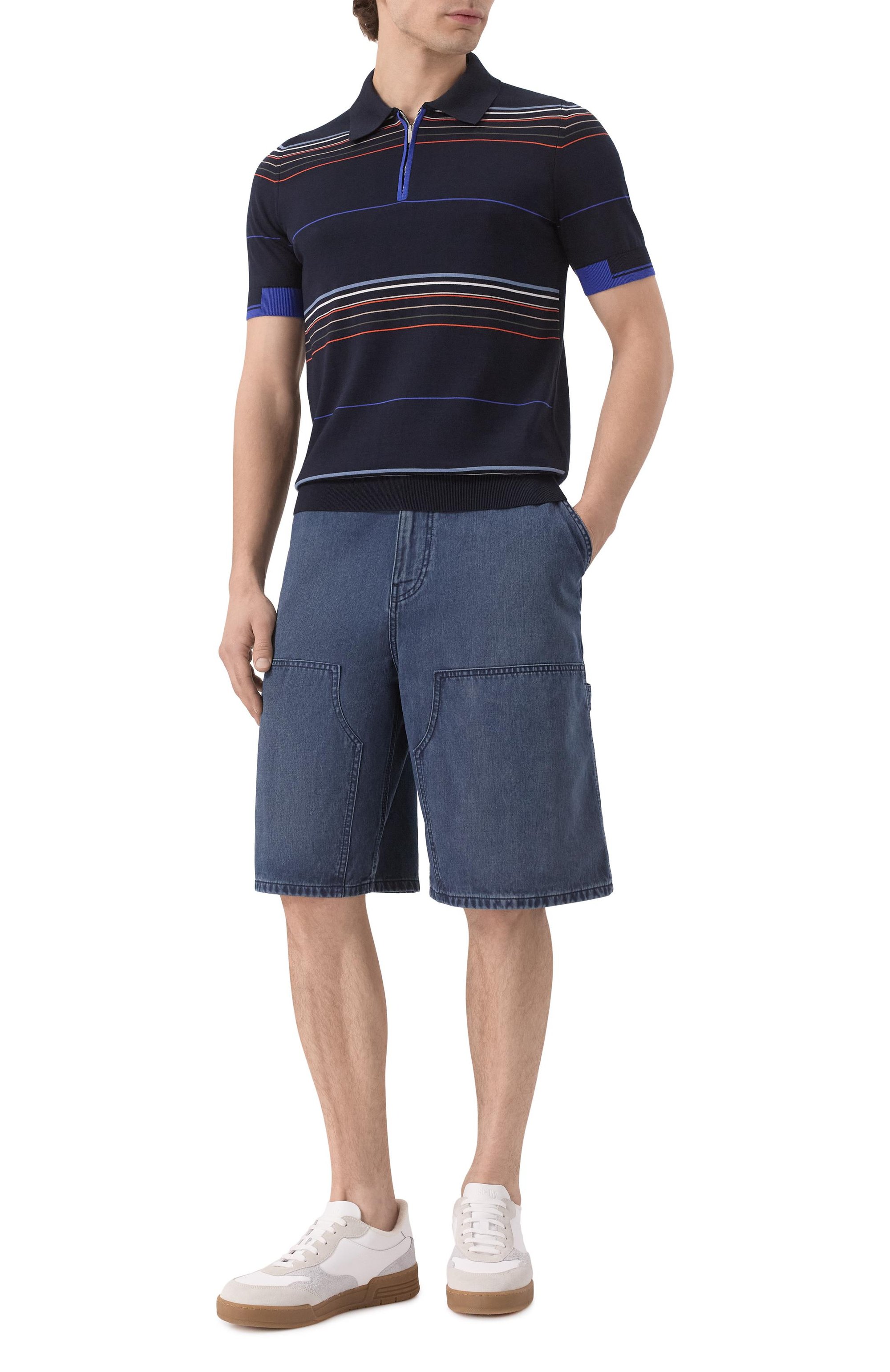 Поло из хлопка и шелка ZILLI, арт. KZP002M0142VMUL00/62, фото 2