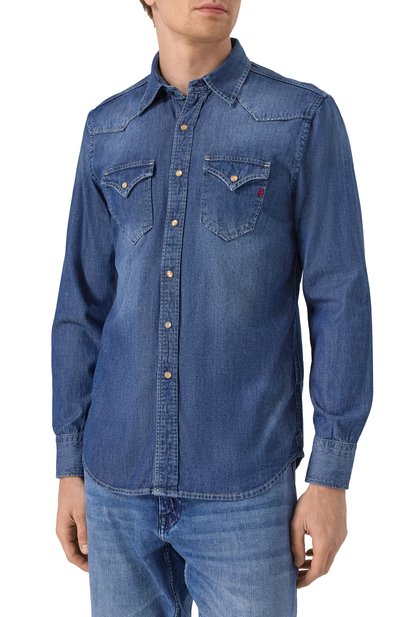 Джинсовая рубашка REPLAY, �арт. M4023C.000.26C 80A, фото 3