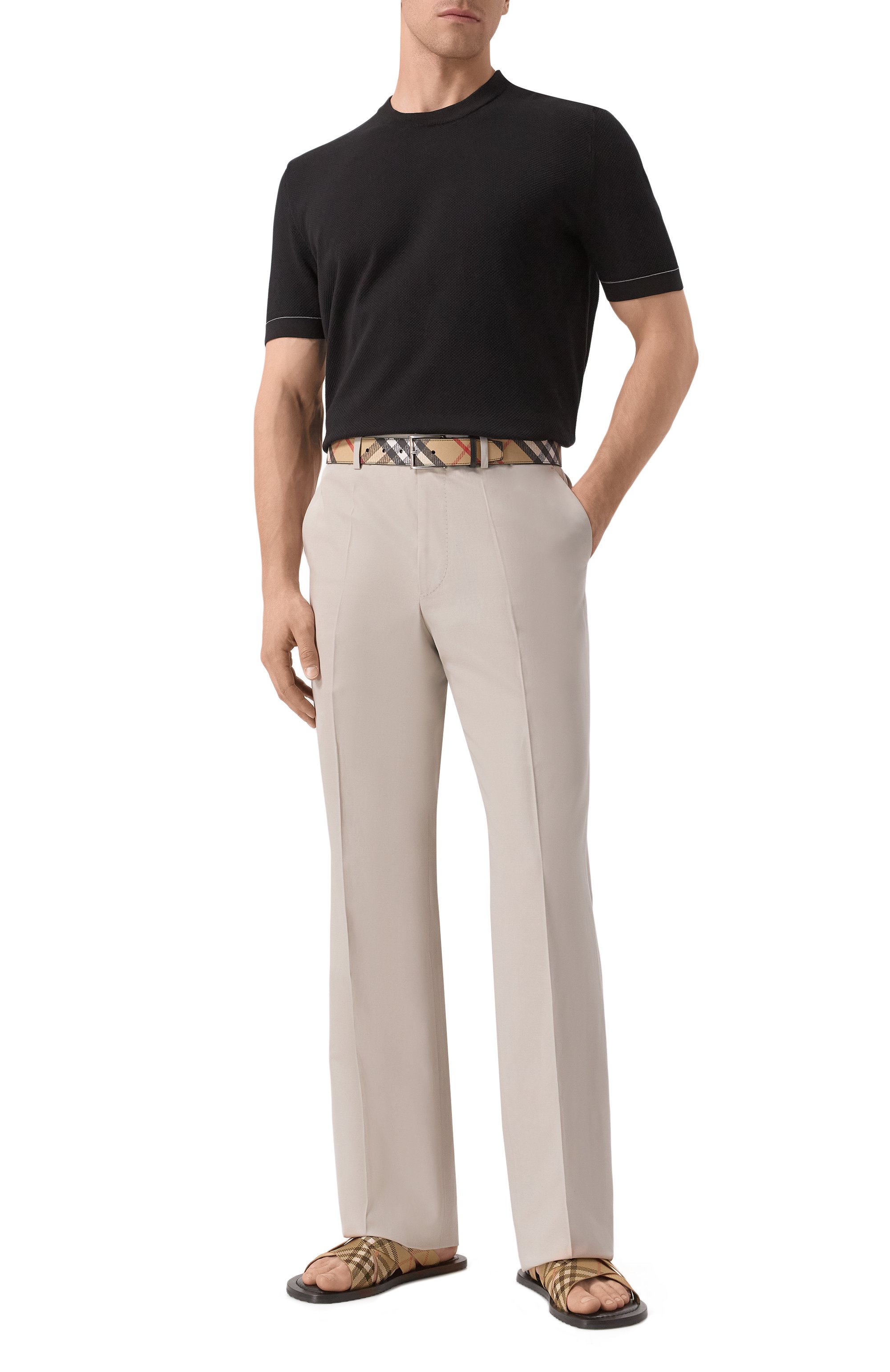 Текстильные шлепанцы pavilion BURBERRY, арт. 8106987, фото 2