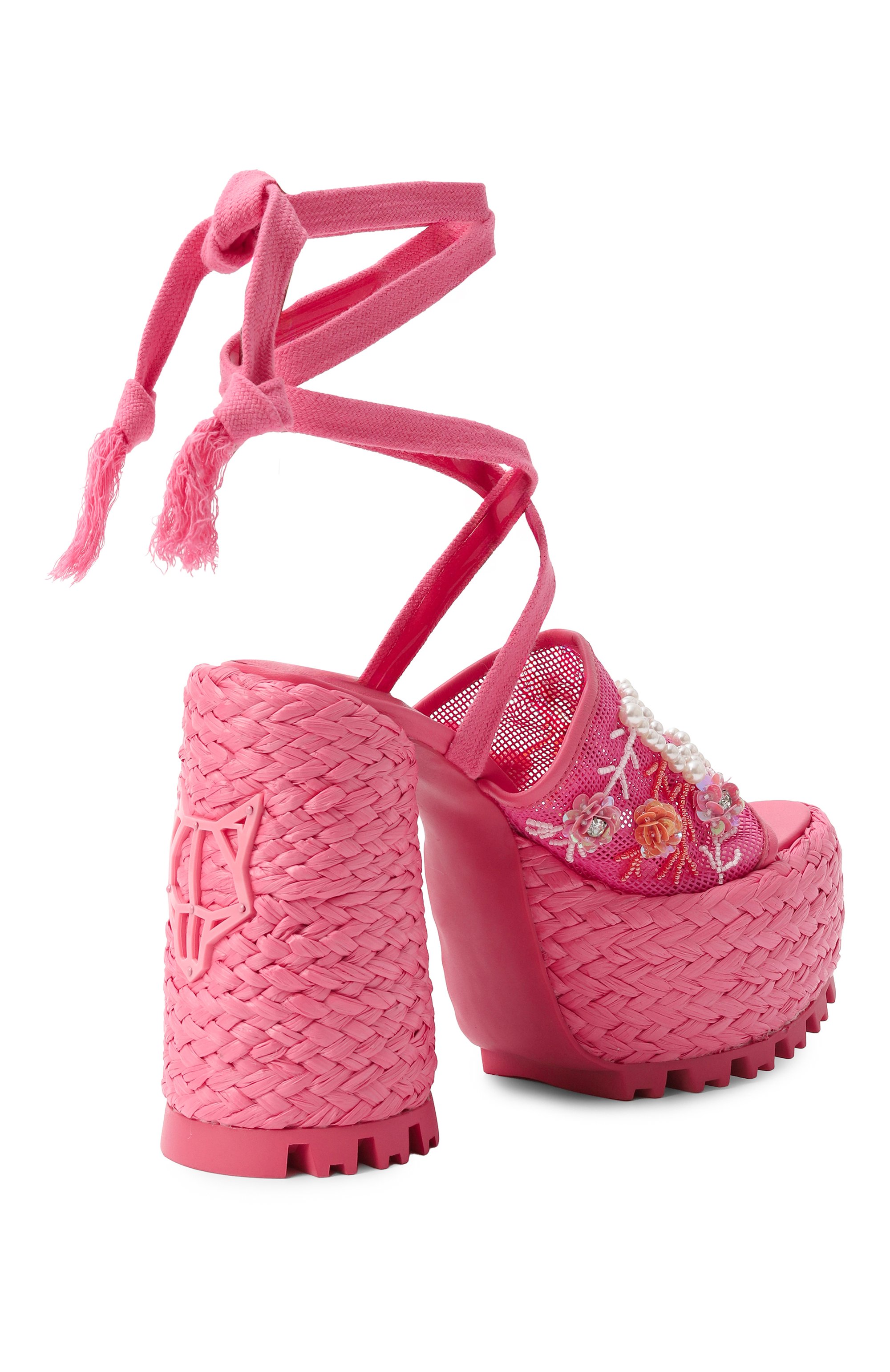 Босоножки bluebell NAKED WOLFE розового цвета по цене 37500 руб., арт. BLUEBELL, фото 5 Босоножки bluebell NAKED WOLFE, арт. BLUEBELL, фото 5