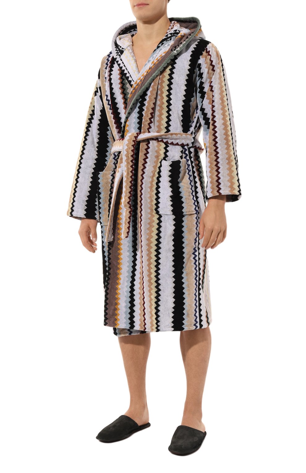 Хлопковый халат MISSONI разноцветного цвета по цене 43400 руб., арт. 1C3AC99736/160, фото 2 Хлопковый халат MISSONI, арт. 1C3AC99736/160, фото 2