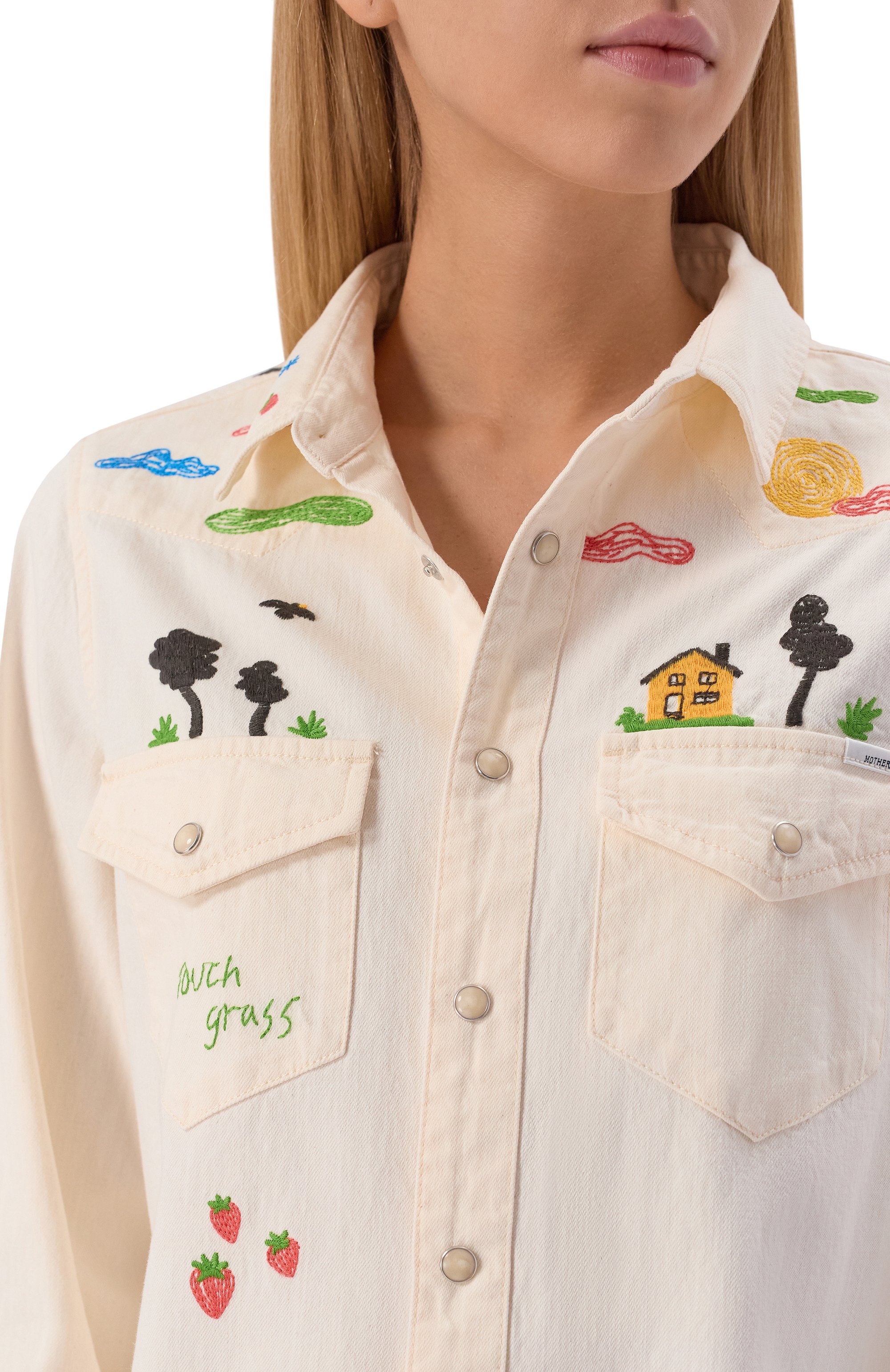 Джинсовая рубашка MOTHER, арт. 21126-1494, фото 5