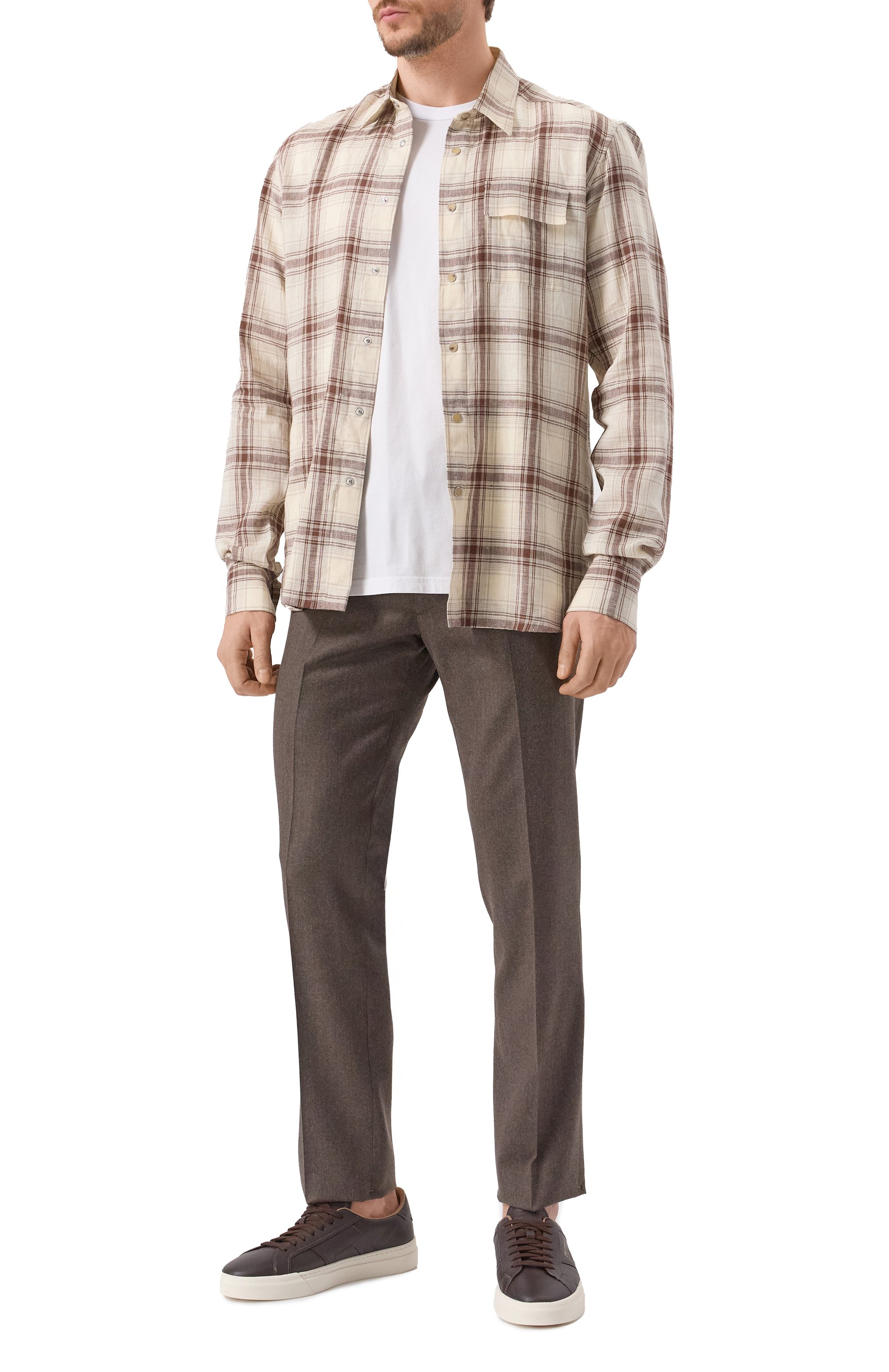 Льняная рубашка KITON, арт. UMCBUBAH0926606, фото 2