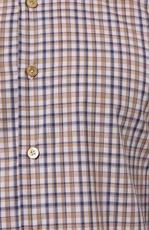 Хлопковая рубашка Kiton UCIH08879 Бежевый  UCIH08879 Фото 5