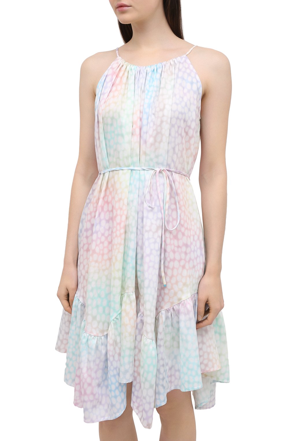 Хлопковое платье A MERE CO разноцветного цвета по цене 69500 руб., арт. AMC-RSS21-322IR, фото 3 Хлопковое платье A MERE CO, арт. AMC-RSS21-322IR, фото 3