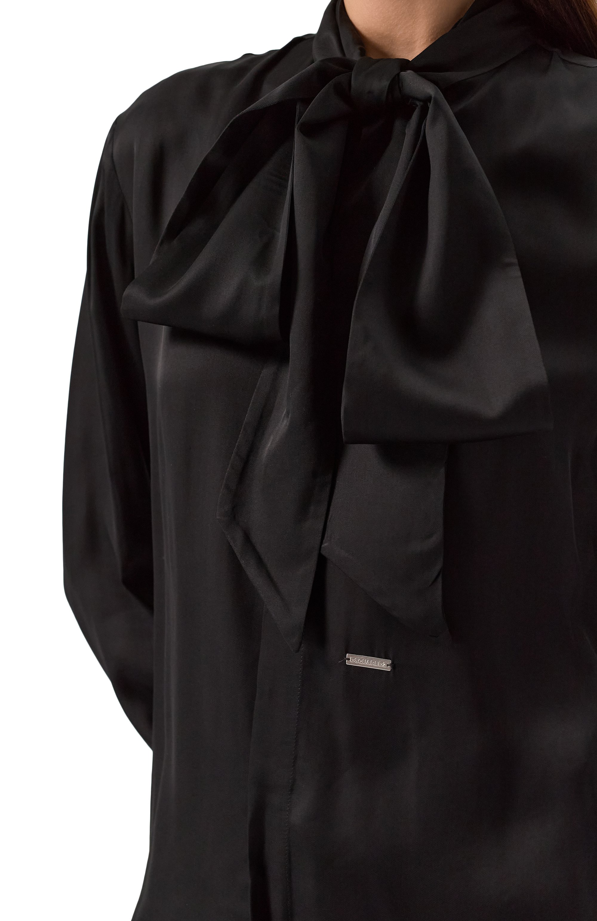 Атласная блузка DSQUARED2, арт. S75DL0893/S78302, фото 5