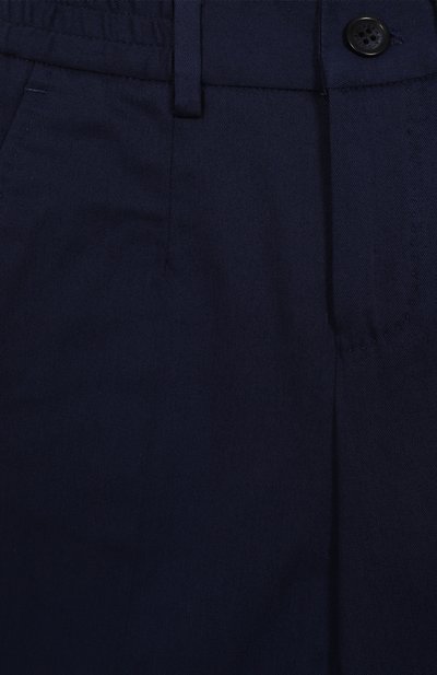 Хлопковые брюки DOLCE & GABBANA темно-синего цвета по цене 49350 руб., арт. L44P74/FUFNX/8-14, фото 3 Хлопковые брюки DOLCE & GABBANA, арт. L44P74/FUFNX/8-14, фото 3
