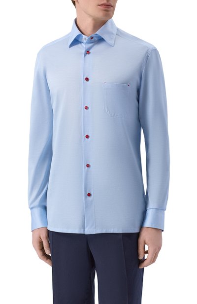 Хлопковая рубашка KITON, арт. UMCNERPH09665, фото 3