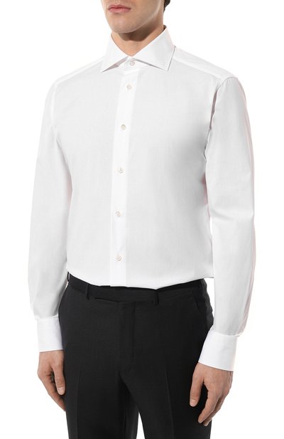 Хлопковая сорочка ZEGNA, арт. 604100A6/9MS0BA, фото 4