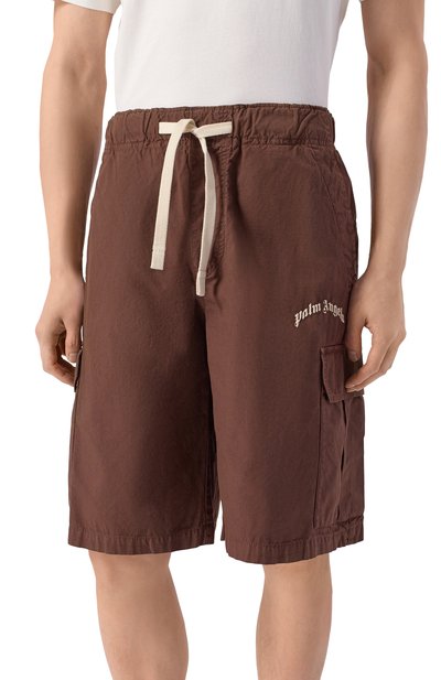 Хлопковые шорты PALM ANGELS, арт. PMCS012S26FAB002, фото 3