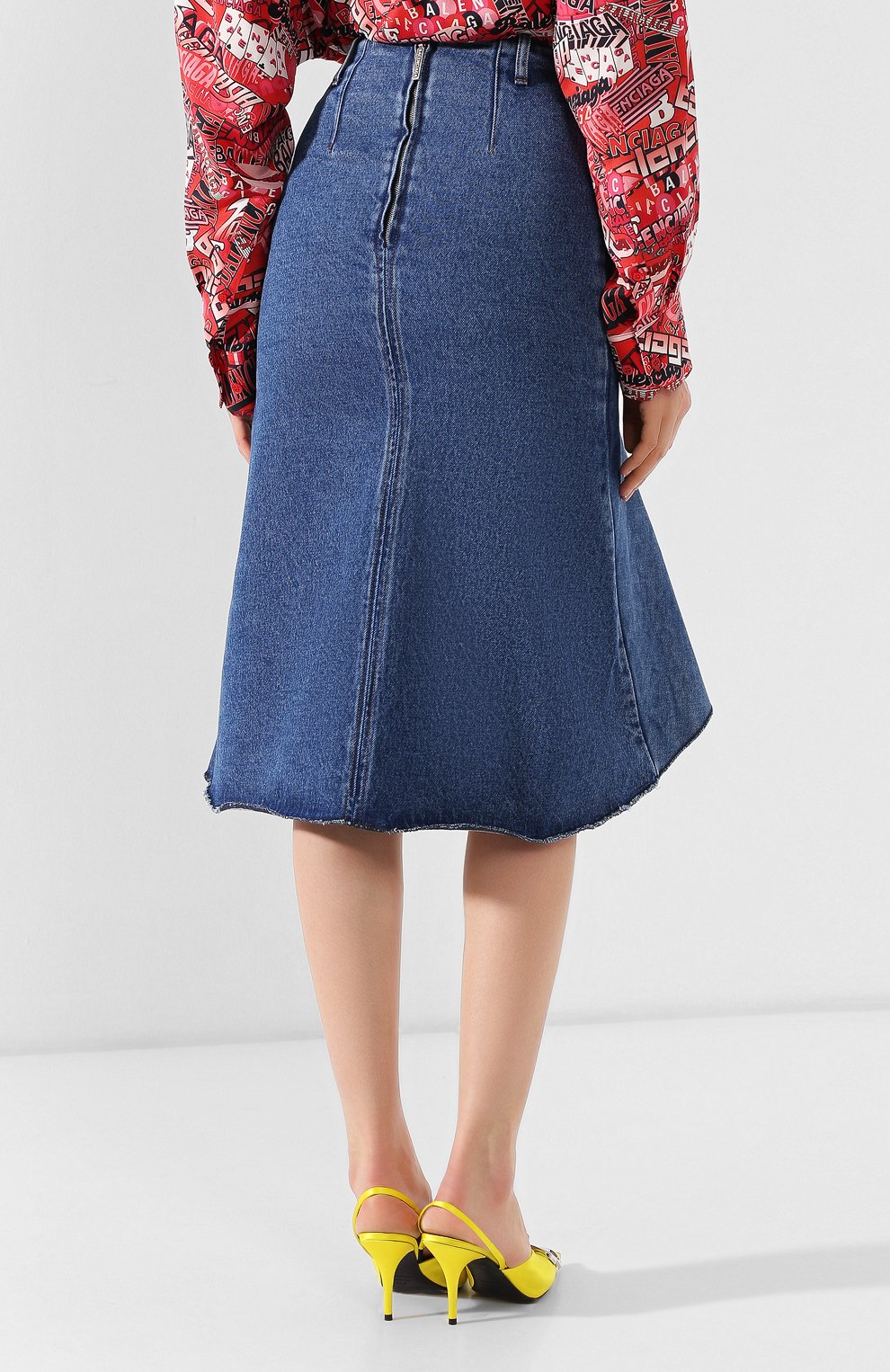 Джинсовая юбка BALENCIAGA, арт. 572190/TCW03, фото 4
