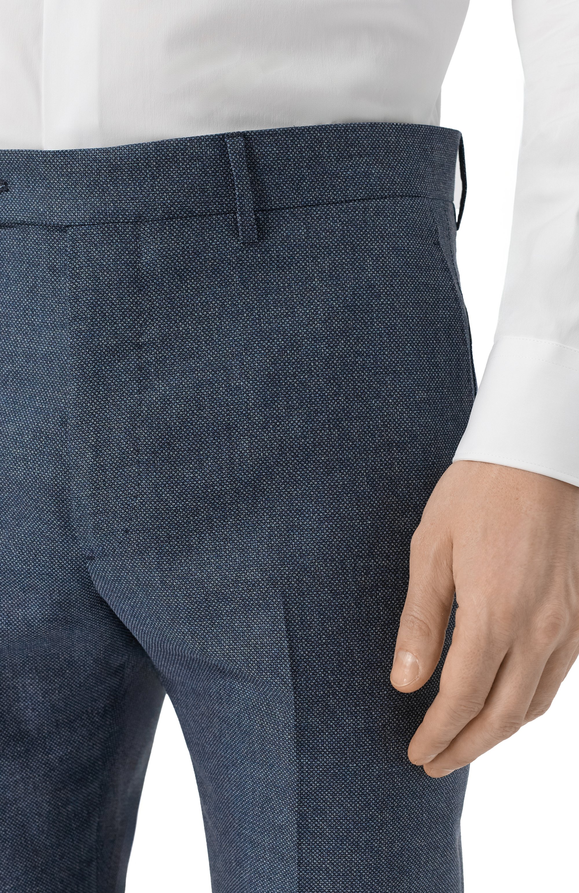 Брюки из шерсти и хлопка BERWICH, арт. VULCAN0195ZIP/GB1678, фото 5