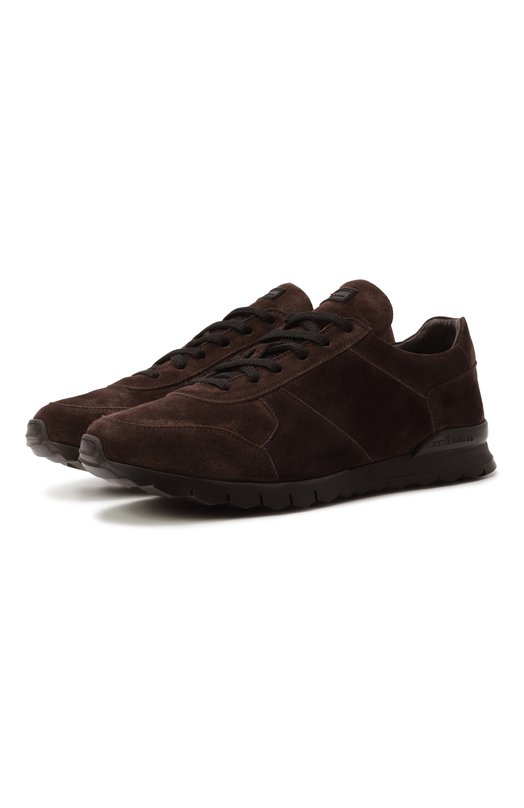 Замшевые кроссовки Kiton USSA114N0010804 Коричневый USSA114N0010804