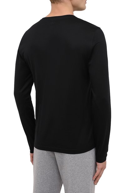 Хлопковый лонгслив BOGNER черного цвета по цене 19050 руб., арт. 58212798, фото 4 Хлопковый лонгслив BOGNER, арт. 58212798, фото 4