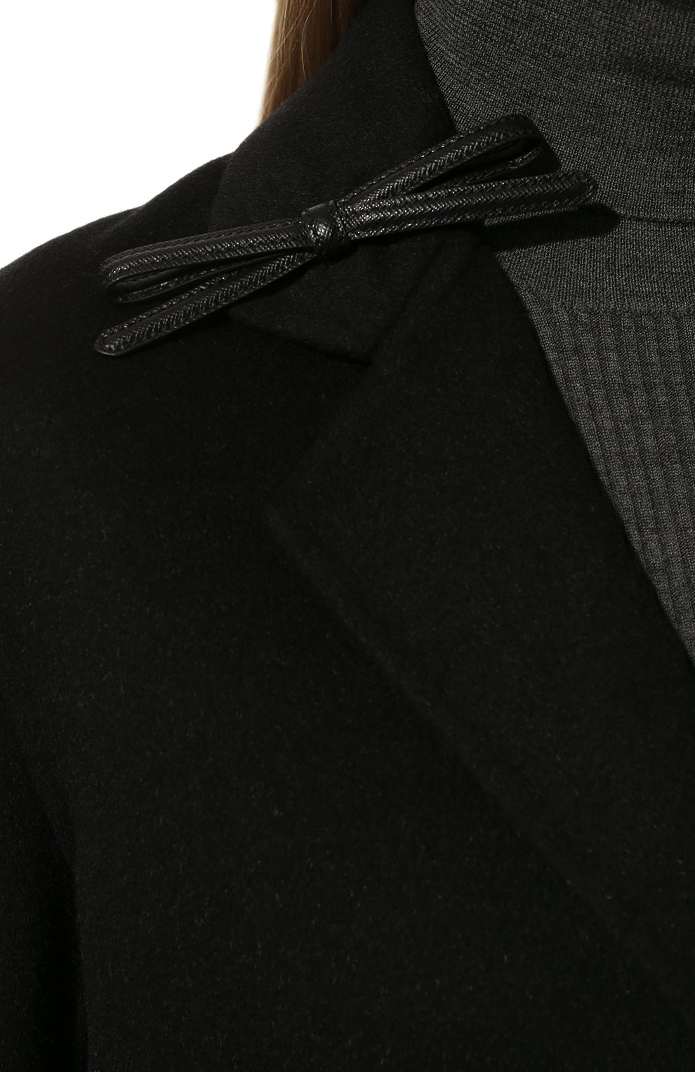 Шерстяное пальто PRADA, арт. P616NE-03H-F0002-202, фото 5