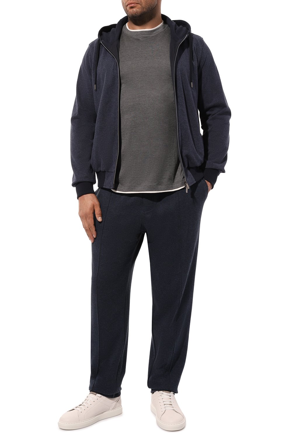 Брюки из хлопка и кашемира CAPOBIANCO, арт. 17M706.LB00./58, фото 2