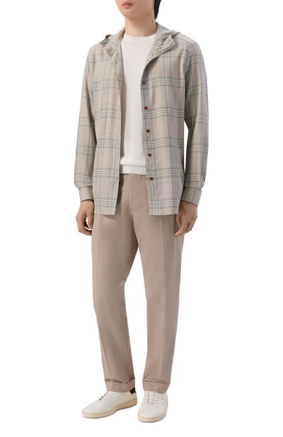 Мужск ая льняная рубашка KITON, арт. UMCMARH0926705_46-50