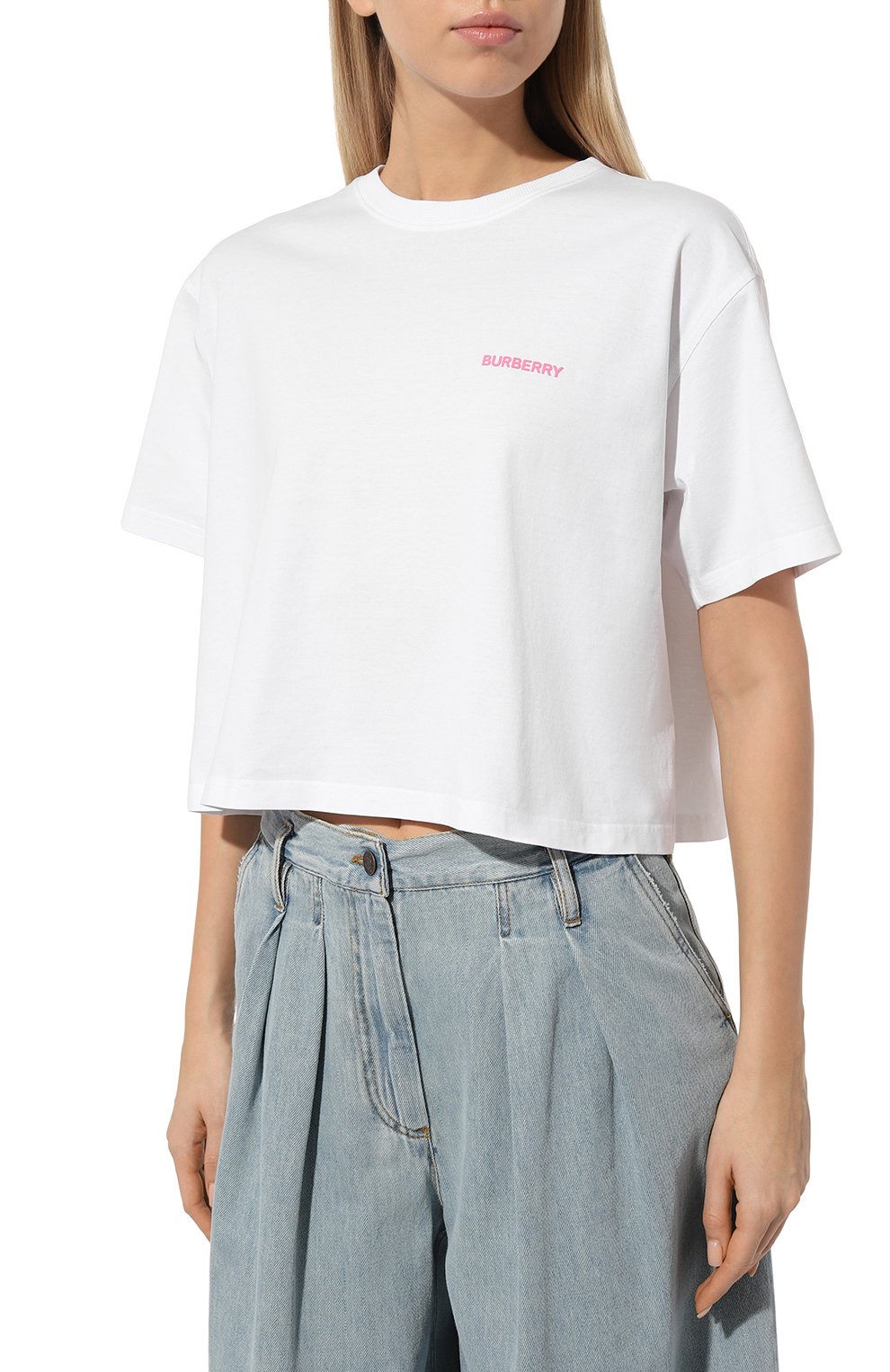 Хлопковая футболка BURBERRY, арт. 8073351, фото 3