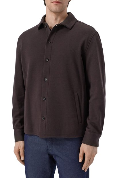 Рубашка из хлопка и шелка LORO PIANA, арт. FA06942, фото 3