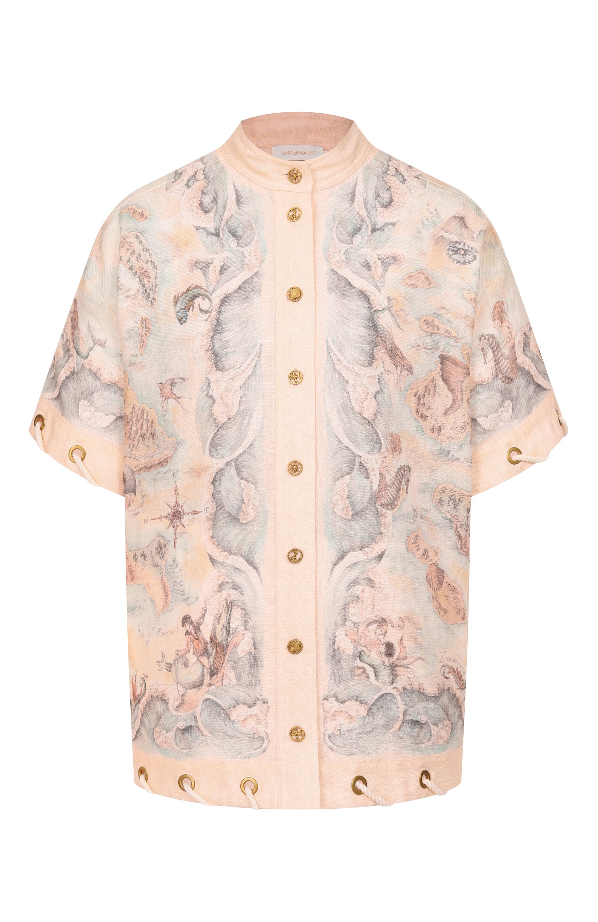 Льняная рубашка ZIMMERMANN, арт. 6558TC261, фото 1