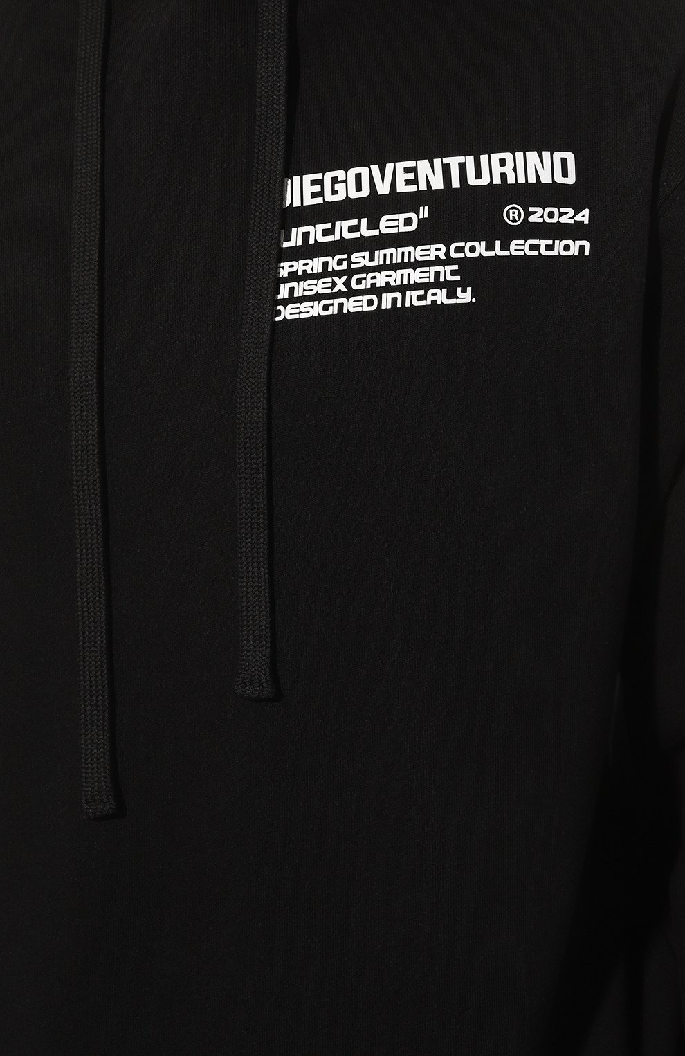 Хлопковое худи DIEGO VENTURINO, арт. D3S4FLHBASIC2, фото 5