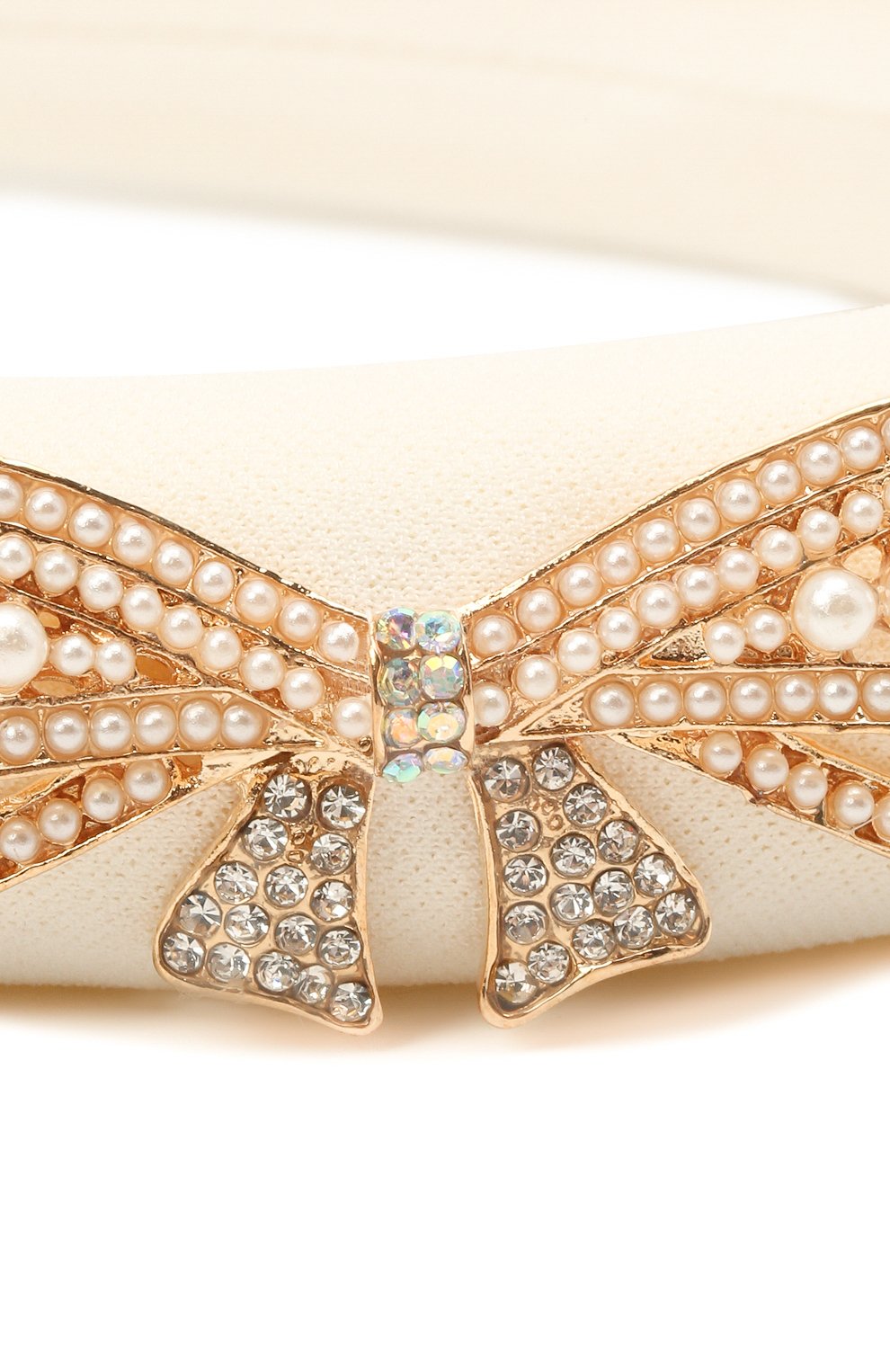 Ободок DAVID CHARLES белого цвета по цене 11650 руб., арт. 7715, фото 3 Ободок DAVID CHARLES, арт. 7715, фото 3