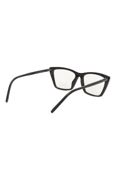 Женские оправа SAINT LAURENT черного цвета, арт. SL 737 MICA THIN 0PT 001 | Фото 4 (Тип очков: Оправа; Материал: Пластик; Региональные ограничения белый список (Axapta Mercury): Не проставлено; Нос: Не проставлено; Очки форма: Прямоугольные; Оптика Гендер: оптика-женское)