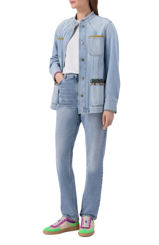 Комбинированные кеды Upvillage Valentino 8W2S0IL9/VUY Зелёный  8W2S0IL9/VUY Фото 3