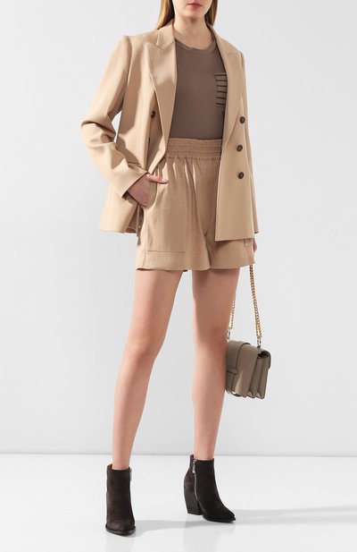 Шорты из смеси льна и хлопка BRUNELLO CUCINELLI, арт. MF591P7213, фото 2