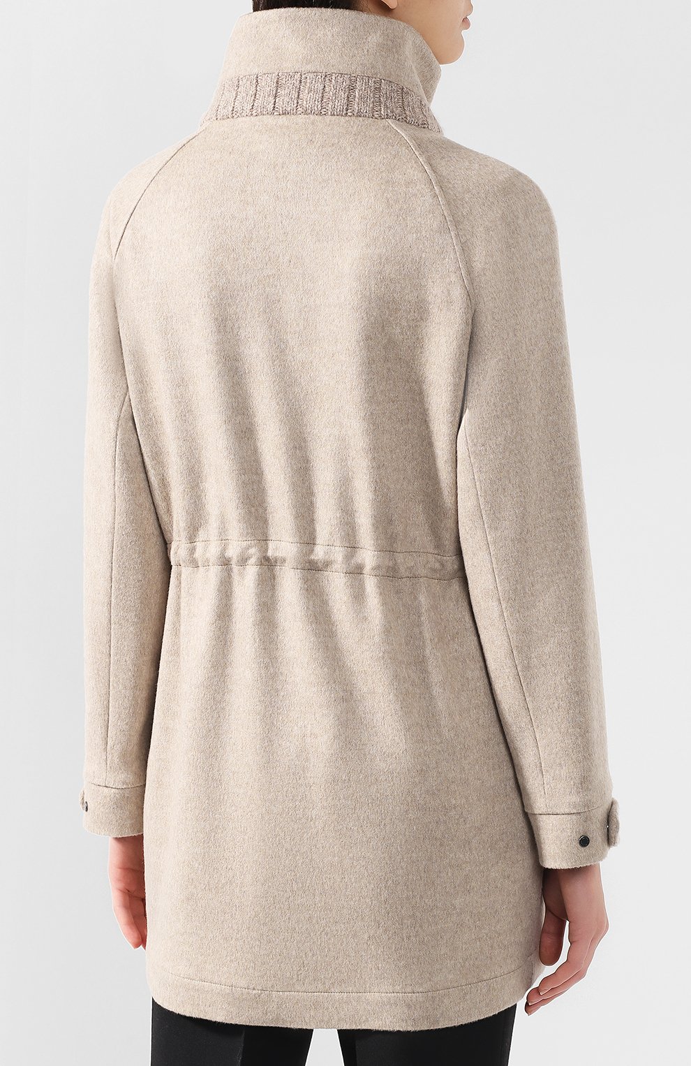 Кашемировое пальто с воротником-стойкой KITON, арт. D46632V03R71, фото 4