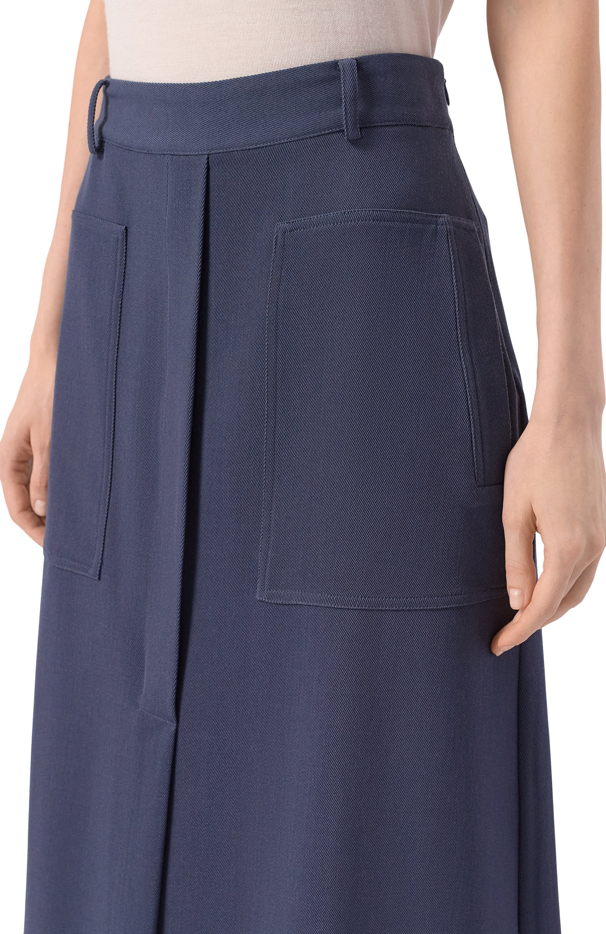 Юбка из шерсти и шелка KITON, арт. D61207K0910, фото 5