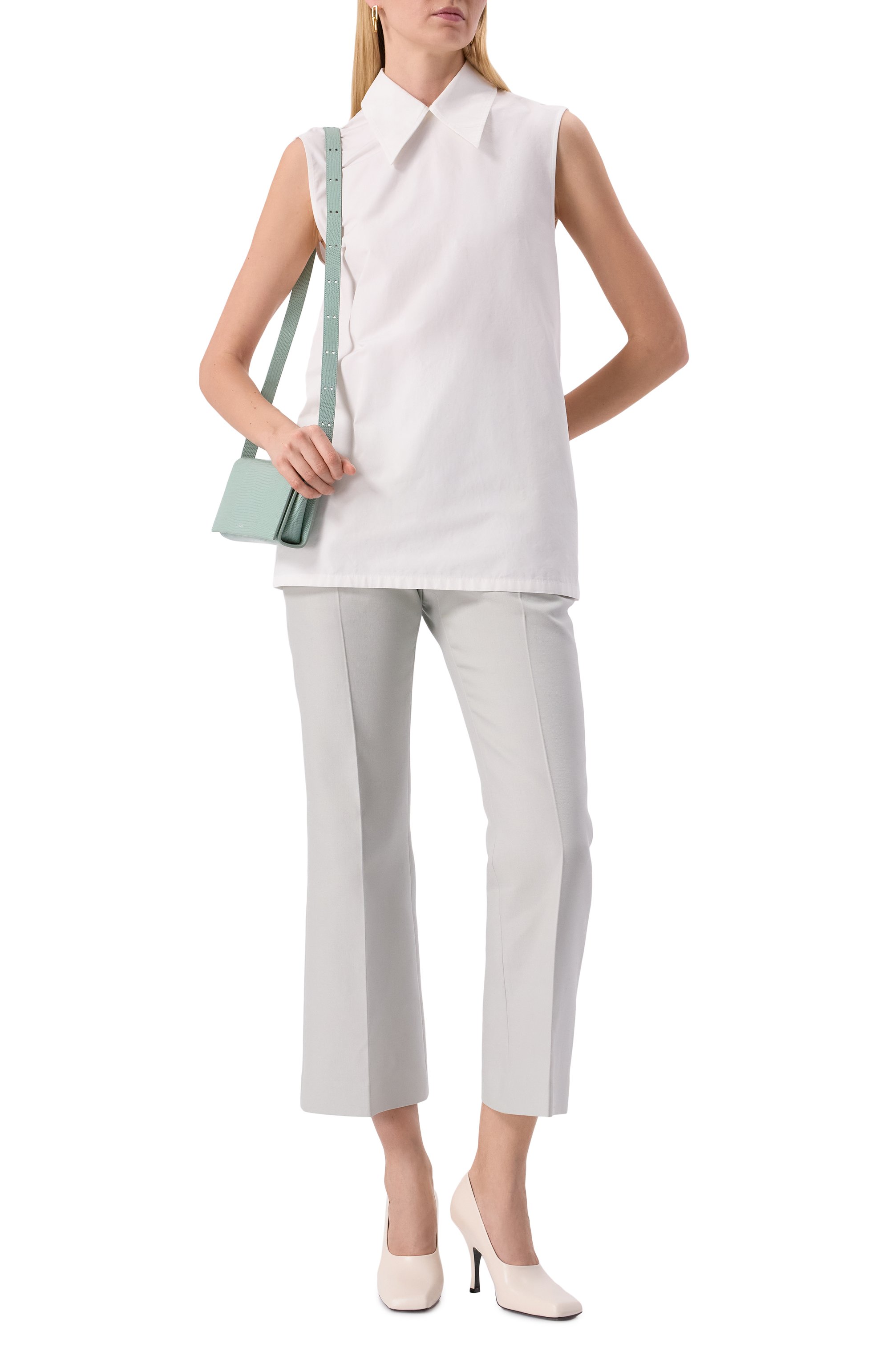 Хлопковый топ JIL SANDER, арт. J02NC0216/J45002, фото 2