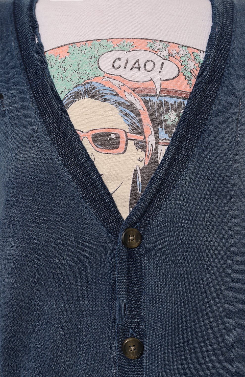 Хлопковый кардиган R13, арт. R13WY200-Y136B, фото 5