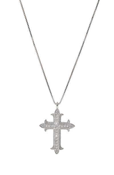 Подвеска на цепочке LEVASHOVAELAGINA серебряного цвета по цене 19000 руб., арт. butler/n, фото 3 Подвеска на цепочке LEVASHOVAELAGINA, арт. butler/n, фото 3