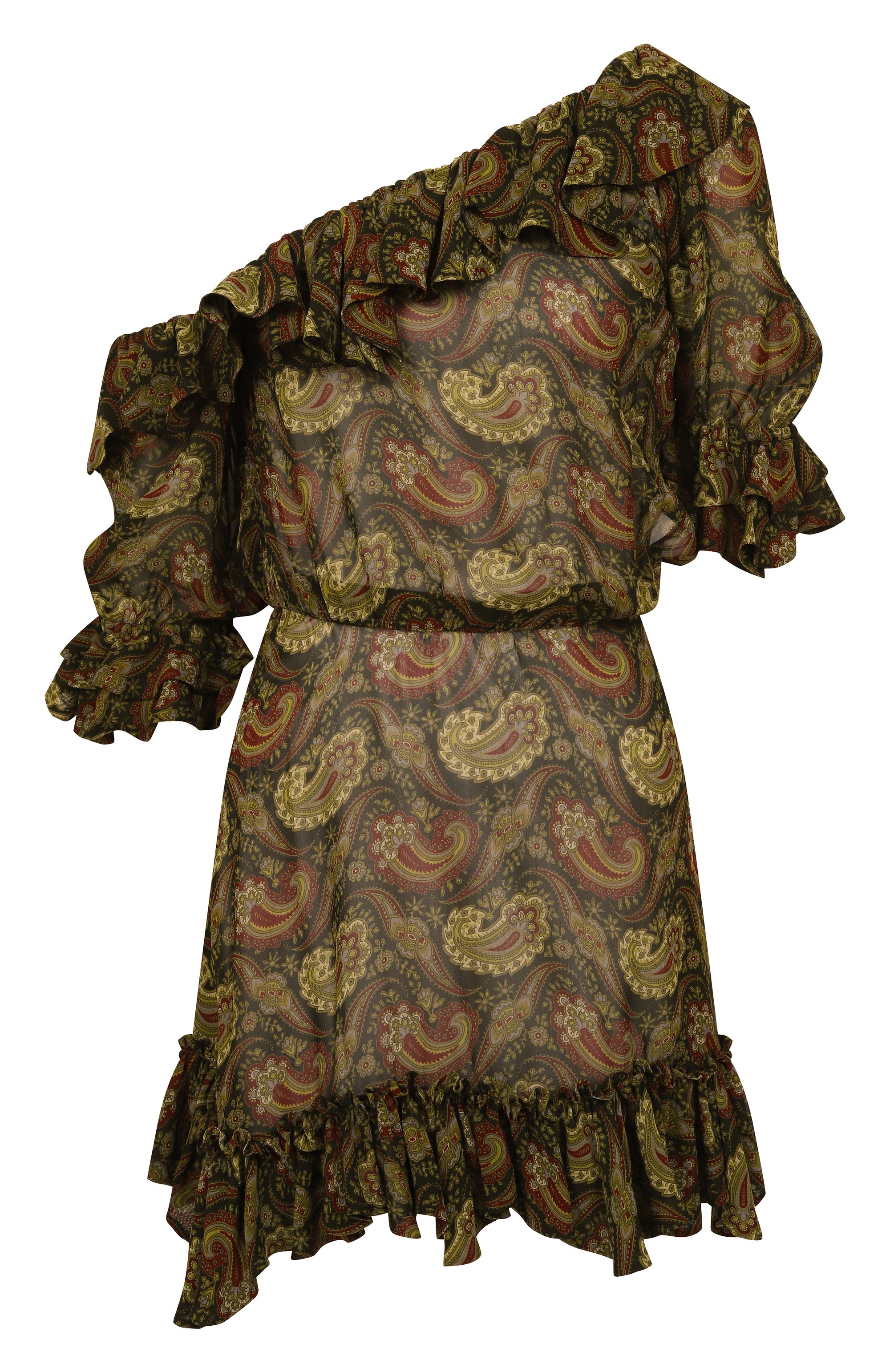 Платье из вискозы SAINT LAURENT, арт. 815701/Y4K95, фото 1