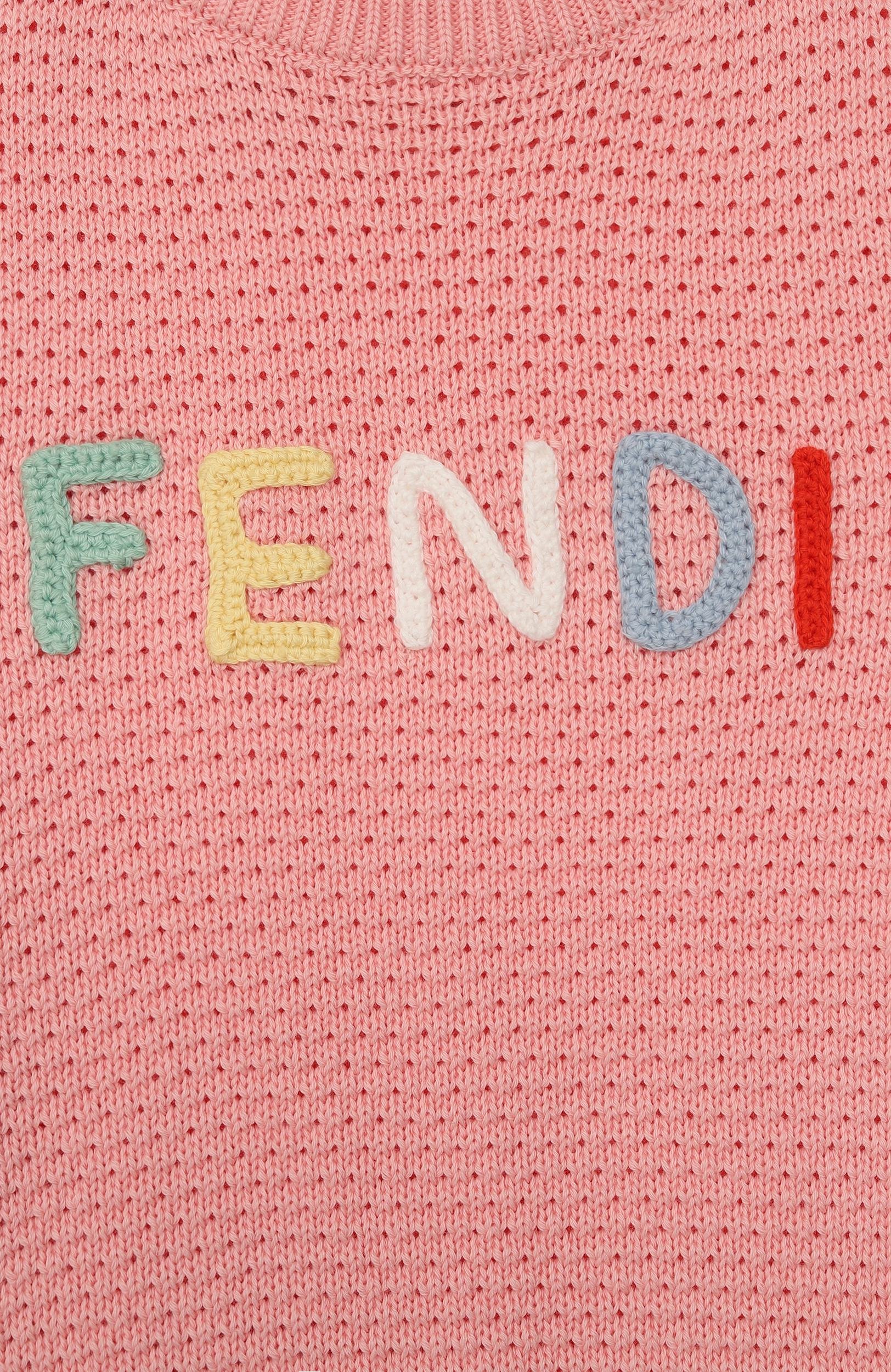 Хлопковый свитер FENDI, арт. JUG212/AVWW_001, фото 3