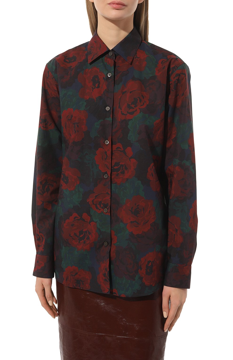 Хлопковая рубашка DRIES VAN NOTEN, арт. 231-030708-6011, фото 3