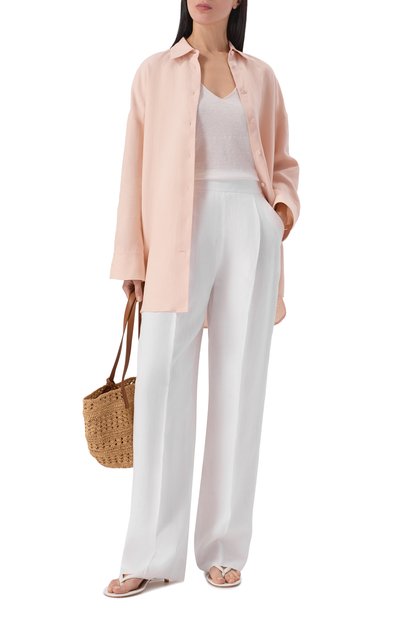 Льняные брюки AGNONA, арт. T71008E/U3049E, фото 2