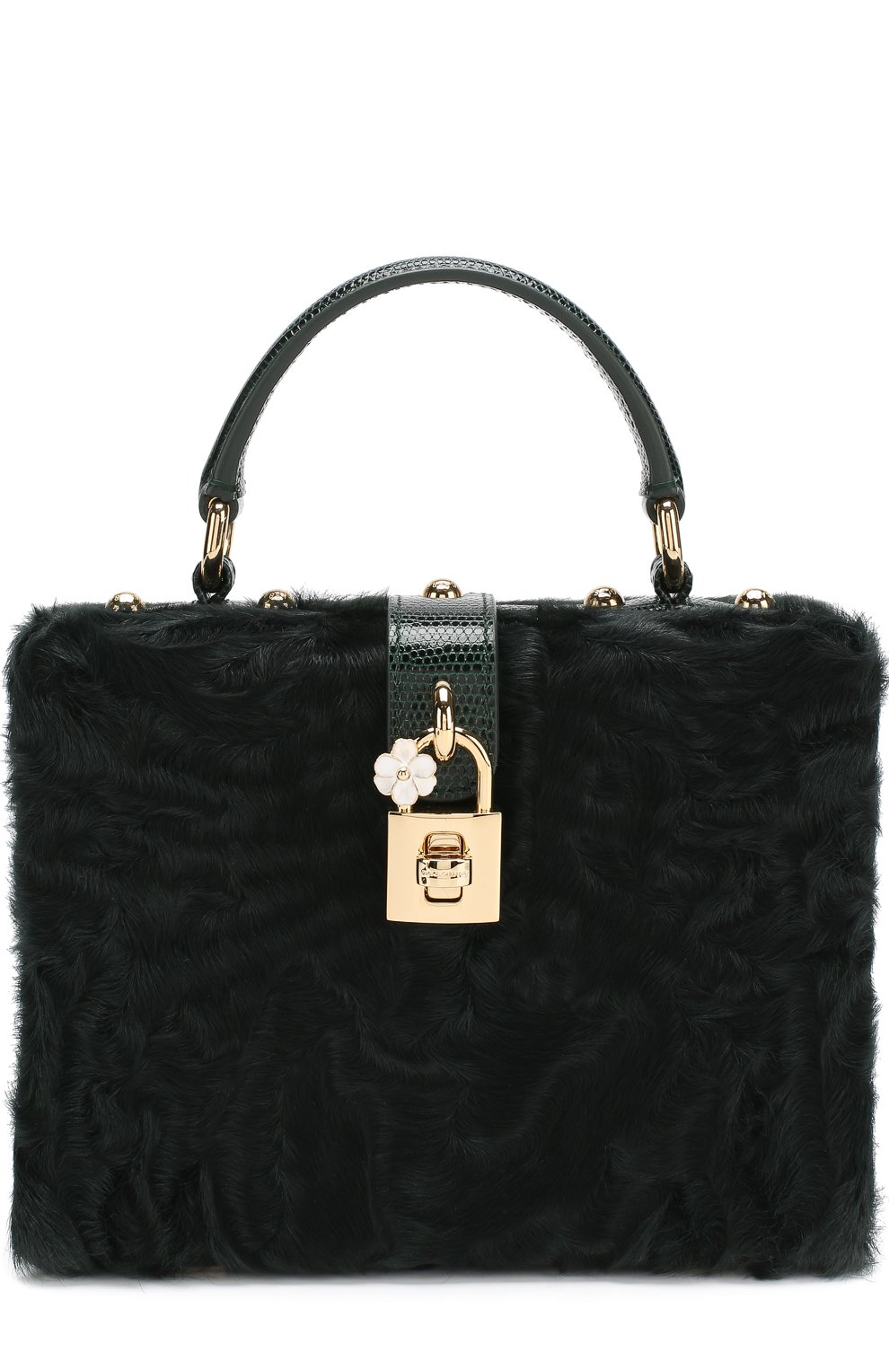 Сумка dolce box с меховой отделкой DOLCE & GABBANA, арт. BB5970/AV181, фото 1