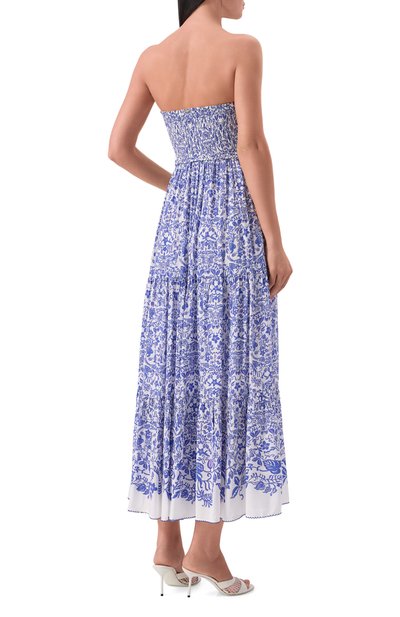 Платье из вискозы POUPETTE ST BARTH синего цвета по цене 49950 руб., арт. WTMR26LVPTWU, фото 3 Платье из вискозы POUPETTE ST BARTH, арт. WTMR26LVPTWU, фото 3